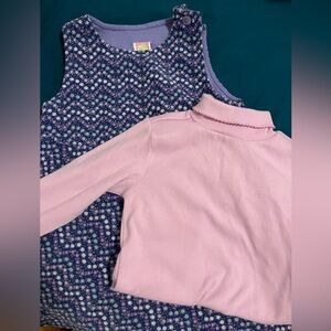 Gymboree Pink and Purple jumper dress onesie